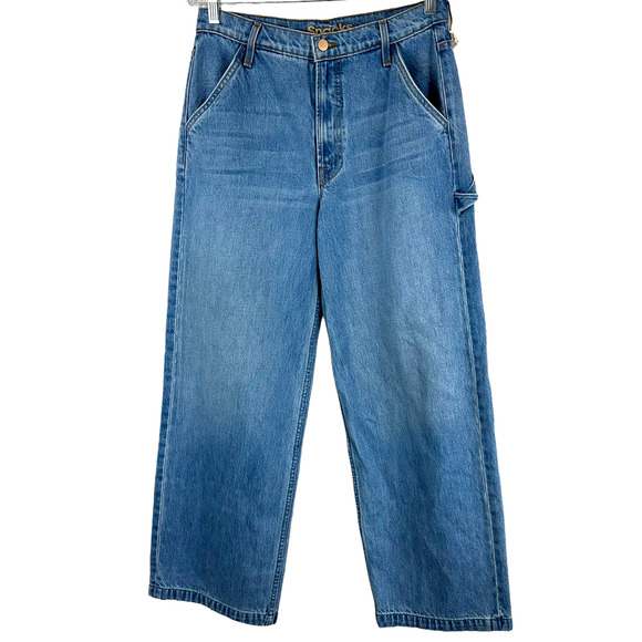 Mother Snacks! NWT The Fun Dip Utility Puddle Jeans Size 32 High Rise 80s 90s - Picture 3 of 11